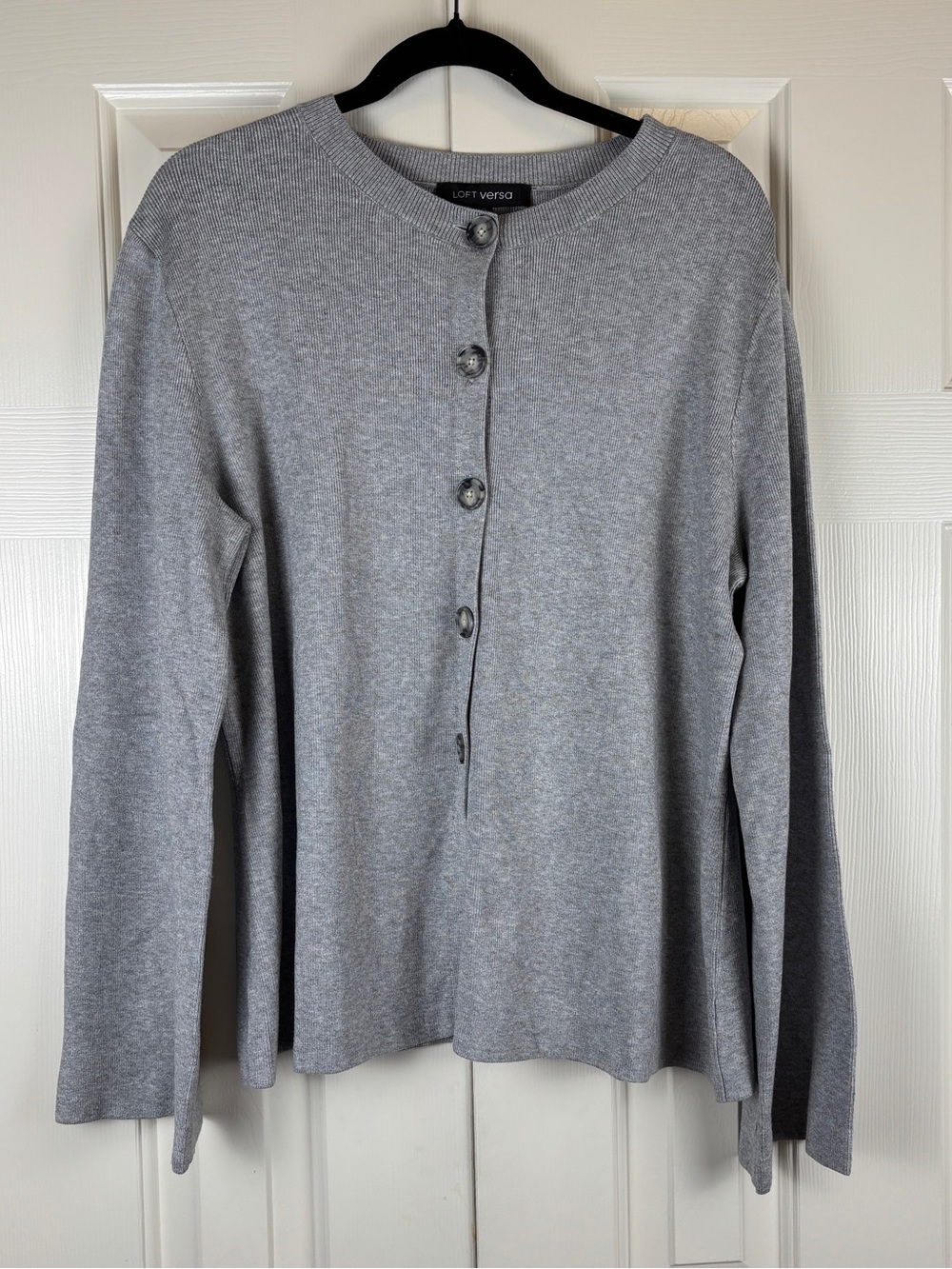 NWT Loft Grey Cardigan Sweater Top